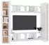 vidaXL Gabrielle 8-tlg. TV-Schrank-Set Holzwerkstoff Weiß (3078650)