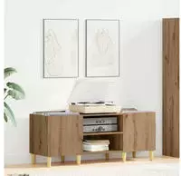 vidaXL Schallplattenschrank Artisan-Eiche 121 x 38 x 48 cm