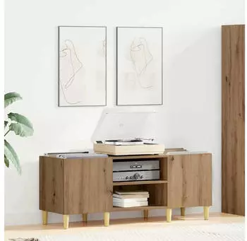 vidaXL Schallplattenschrank Artisan-Eiche 121x38x48cm (881472)