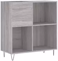 vidaXL Plattenschrank Grau Sonoma 84,5x38x89 cm Holzwerkstoff