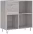 vidaXL Schallplattenregal Sonoma Grau 84,5x38x89cm Holzwerkstoff (831778)