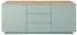 Innostyle Core TV-Sideboard 2 Holztüren 3 Schubkästen 180x77x44cm Schilfgrün