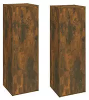 Vidaxl - Tv-schr&auml;nke 2 Stk. R&auml;uchereiche 30,5x30x90 Cm Holzwerkstoff