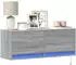 vidaXL TV-Wandschrank mit LED-Beleuchtung Grau Sonoma 100x31x35cm (852367)