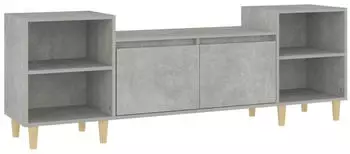 vidaXL TV-Schrank Betongrau 160x35x55cm Holzwerkstoff (821192)