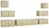 vidaXL TV-Schrank-Set 8-tlg. Holzwerkstoff Sonoma-Eiche (3079029)