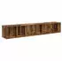 vidaXL TV-Schrank-Set 2-teilig Holzwerkstoff Altholz-Optik 37x35x107cm