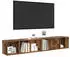 vidaXL TV-Schrank-Set 2-teilig Holzwerkstoff Altholz-Optik 37x35x107cm