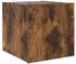 vidaXL TV-Wandschrank mit LED-Leuchten Räuchereiche 30,5x35x30cm (837226)