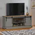 vidaXL HALDEN TV-Schrank 2 Schiebetüren Massivholz Grau 150x40x60cm (4018415)