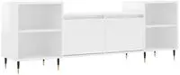 vidaXL TV-Schrank Hochglanz-Wei&szlig; 160x35x55 cm Holzwerkstoff