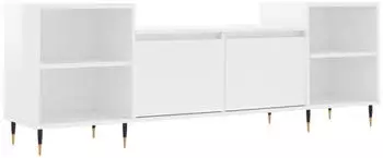 vidaXL TV-Schrank Hochglanz-Wei&szlig; 160x35x55cm Holzwerkstoff (831334)