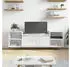 vidaXL TV-Schrank Hochglanz-Weiß 160x35x55cm Holzwerkstoff (831334)