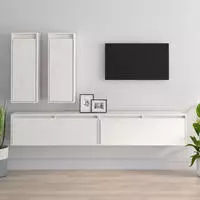 vidaXL TV-Schr&auml;nke 4 Stk. Wei&szlig; Massivholz Kiefer