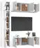 vidaXL TV-Schrank-Set 7-tlg. Holzwerkstoff Weiß (3188646)