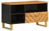 vidaXL TV-Schrank Massivholz Mango Braun/Schwarz 80x33,5x46cm (356800)