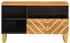 vidaXL TV-Schrank Massivholz Mango Braun/Schwarz 80x33,5x46cm (356800)