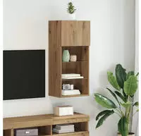 vidaXL Wandmontierter TV-Schrank Artisan-Eiche 40,5 x 30 x 90 cm