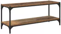 vidaXL TV-Schr&auml;nk Altholz 100x33x41cm Verbundholz und Eisen