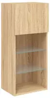 vidaXL TV-Schrank mit LED-Leuchten Sonoma-Eiche 40,5x30x90 cm