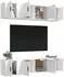 vidaXL TV-Schrank-Set 6-tlg. Weiß Holzwerkstoff (3188654)
