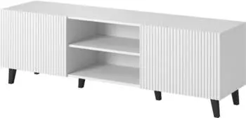 Bim Furniture Pafos TV-Schrank 150cm mit gefräster Front Weiß Matt (Pafos 2D2K)
