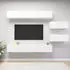 vidaXL TV-Schrank-Set 6-tlg., Holzwerkstoff, Weiß (3078728)