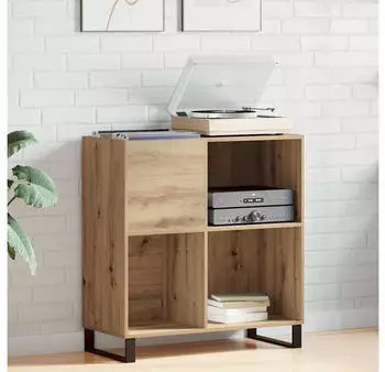vidaXL Schallplattenschrank Artisan Eiche 84,5x38x89cm Holzwerkstoff