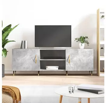 vidaXL TV-Schrank Betongrau 150x30x50cm Holzwerkstoff (829080)