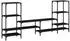 vidaXL TV-Schrank Schwarz 206,5x28,5x95cm Holzwerkstoff (842481)