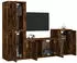 vidaXL TV-Schrank-Set 4-tlg. Räuchereiche Holzwerkstoff (3188611)