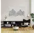 osoltus Manchester Sideboard Metall, 2 Glastüren, 6 Fächer, 150x45x50cm, dunkelgrau