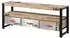 Massivmoebel24 Factory TV-Board Mango Massivholz 150x40x60cm natur bedruckt (09-313-559-0106)