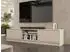 Mirjan24 Tireno 2K TV-Lowboard 180x40x40cm, geriffelte Fronten, Sandbeige