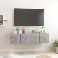 vidaXL TV-H&auml;ngeschr&auml;nke 2 Stk. Betongrau 60x30x30 cm