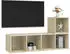 vidaXL TV-Schrank-Set 2-tlg. Holzwerkstoff Sonoma-Eiche (3079802)