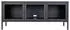 House Nordic Brisbane TV-Bank Metall/Glas, Schwarz, 130x55x40cm