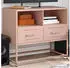 vidaXL TV-Schrank Stahl Rosa 68x39x60,5cm