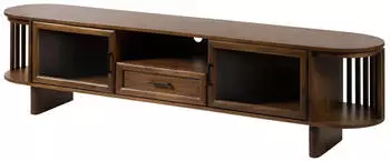 Massivmoebel24 Madrid Lowboard Akazienholz 200x40x50cm natur lackiert (09-313-488-0070)