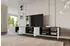 ALTDECOR ELIO-W Lowboard hängend, 3x100cm, Schwarz/Weiß (LIO-RTV-W-019)