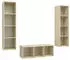 vidaXL TV-Schrank-Set 3-tlg. Sonoma-Eiche Holzwerkstoff (3079757)