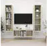vidaXL TV-Schrank-Set 3-tlg. Sonoma-Eiche Holzwerkstoff (3079757)