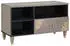 vidaXL TV-Schrank mit Schubladen Grau/Gold Massivholz Mango 80x33,5x46cm (4018789)