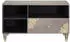 vidaXL TV-Schrank mit Schubladen Grau/Gold Massivholz Mango 80x33,5x46cm (4018789)