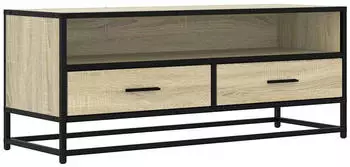 vidaXL TV-Schrank Sonoma-Eiche 100x34,5x40cm Holzwerkstoff & Metall (848815)