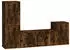 vidaXL TV-Schrank-Set 4-tlg. Räuchereiche Holzwerkstoff (3188603)