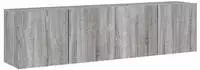 vidaXL TV-Wandschr&auml;nke 2 Stk. Grau Sonoma 80x30x41 cm
