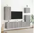 vidaXL TV-Wandschrank 2er-Set Grau Sonoma 80x30x41cm (836963)