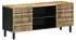 vidaXL TV-Schrank Schwarz 105x33,5x46cm Raues Mangoholz (4018628)