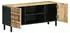 vidaXL TV-Schrank Schwarz 105x33,5x46cm Raues Mangoholz (4018628)